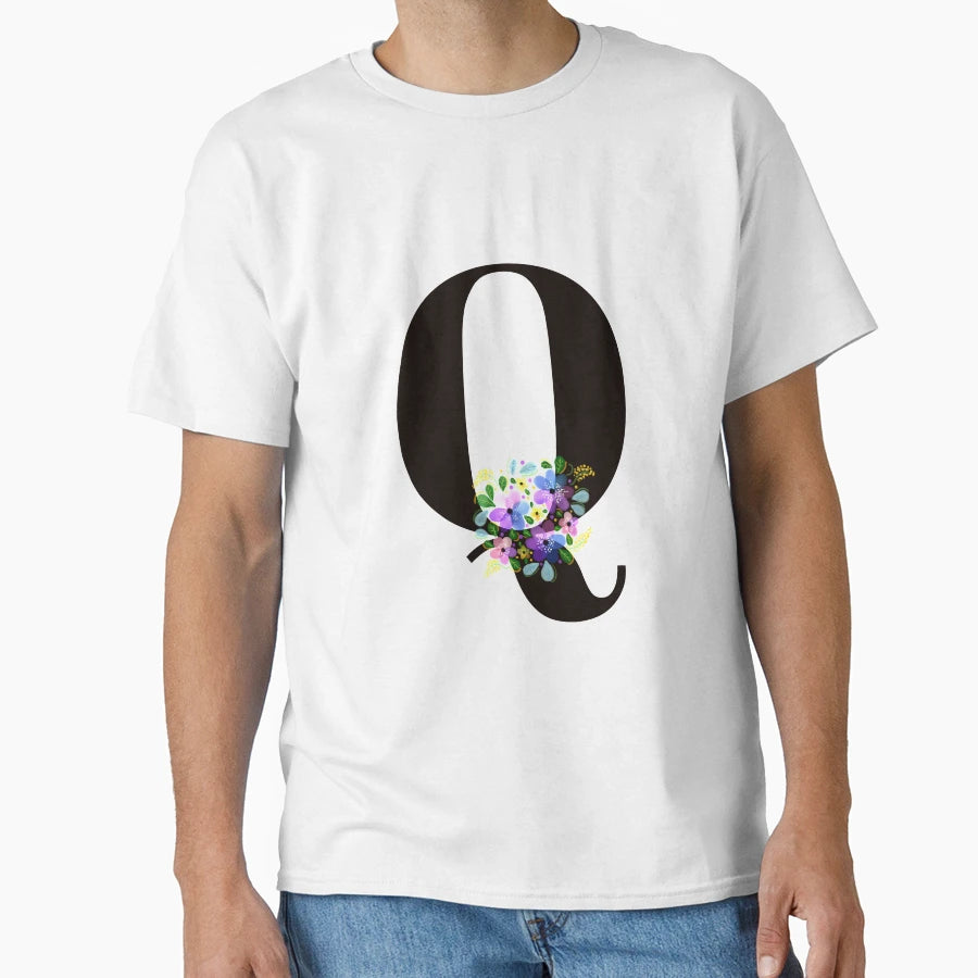Letter Q T-Shirt - Fun Novelty Design Men Women - T-Shirt, Sweatshirt, Hoodie