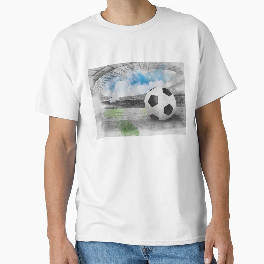 Soccer Stadium Ball T-Shirt - Custom Art Print for Adults - T-Shirt, Sweatshirt, Hoodie
