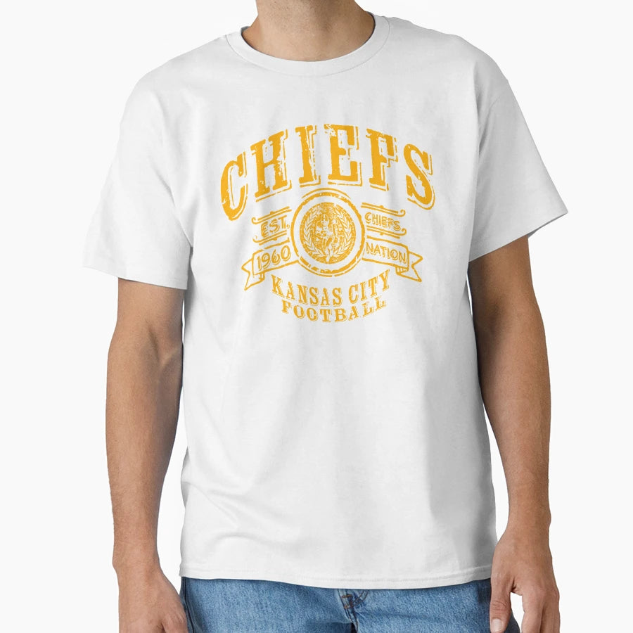 Chiefs Football T-Shirt - Custom Art Print Men Women - T-Shirt, Sweatshirt, Hoodie