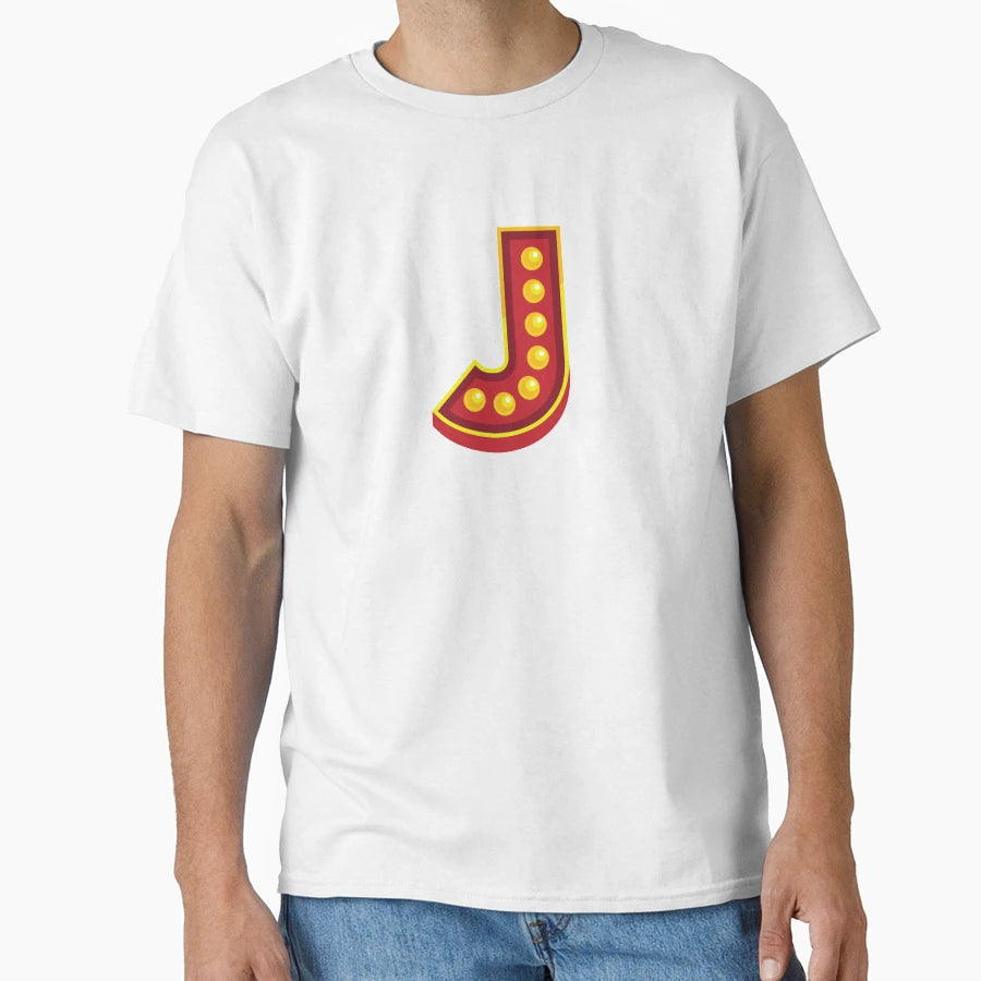 Letter J Disco T-Shirt - Trendy Graphic Men Women - T-Shirt, Sweatshirt, Hoodie