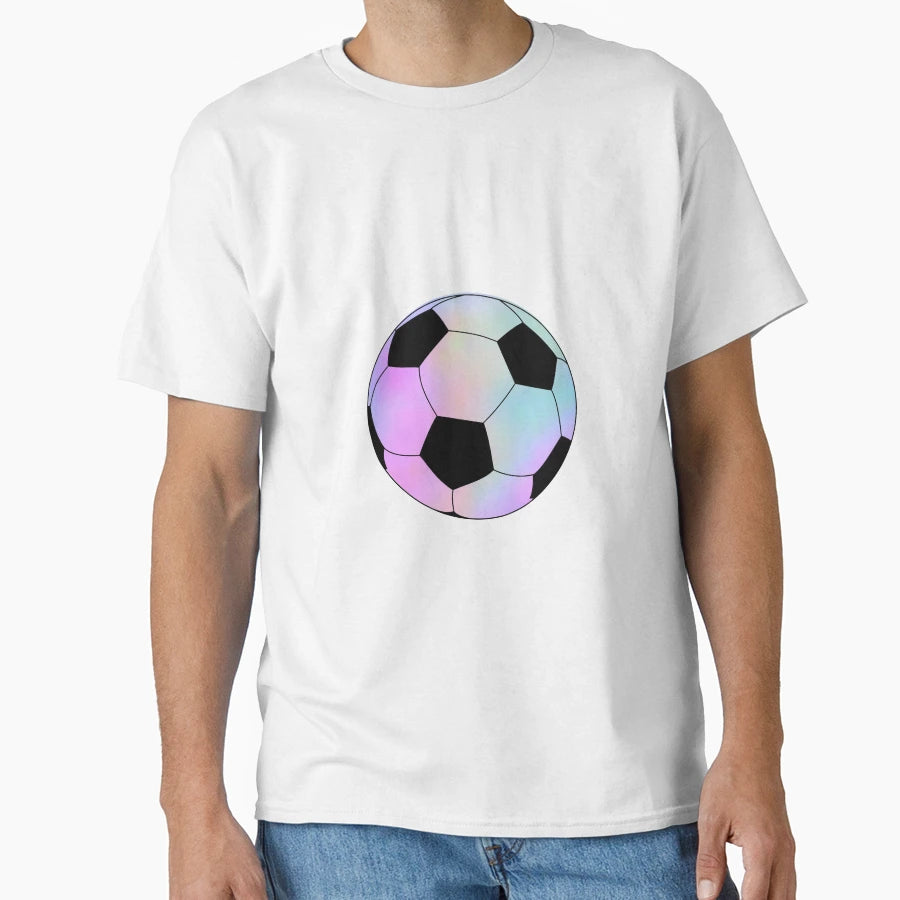 Rainbow Soccer Ball T-Shirt - Minimalist Print Unisex - T-Shirt, Sweatshirt, Hoodie