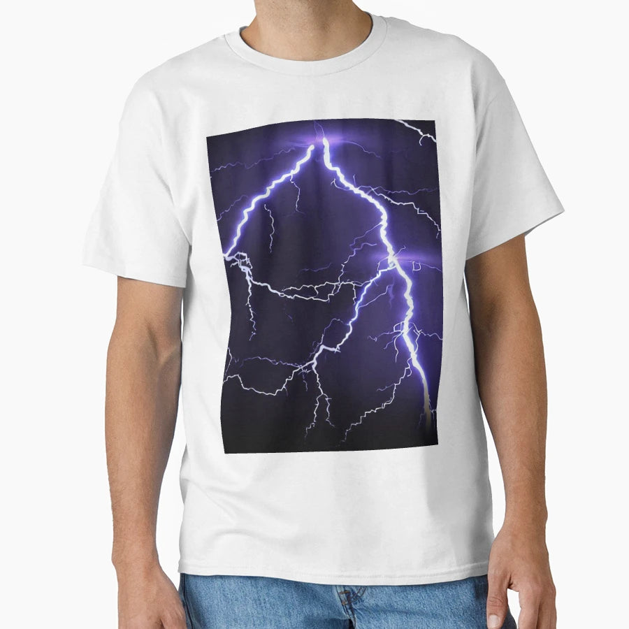 Lightning Bolt Effect T-Shirt - Fun Novelty Design for Adults - T-Shirt, Sweatshirt, Hoodie