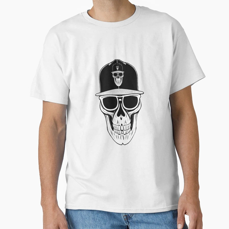 Black Skull T-Shirt - Graphic Print for Adults - T-Shirt, Sweatshirt, Hoodie