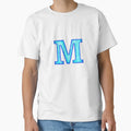 Letter M T-Shirt - Minimalist Print Men Women - T-Shirt, Sweatshirt, Hoodie
