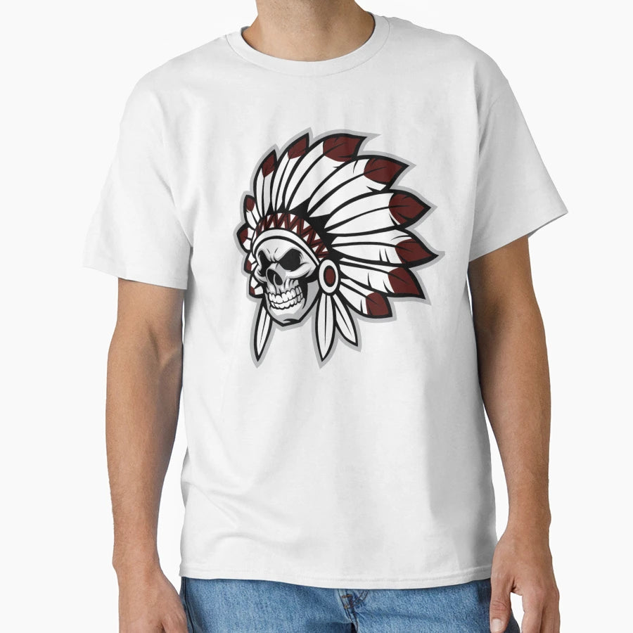 Warrior Skull T-Shirt - Aesthetic Graphic for Adults - T-Shirt, Sweatshirt, Hoodie