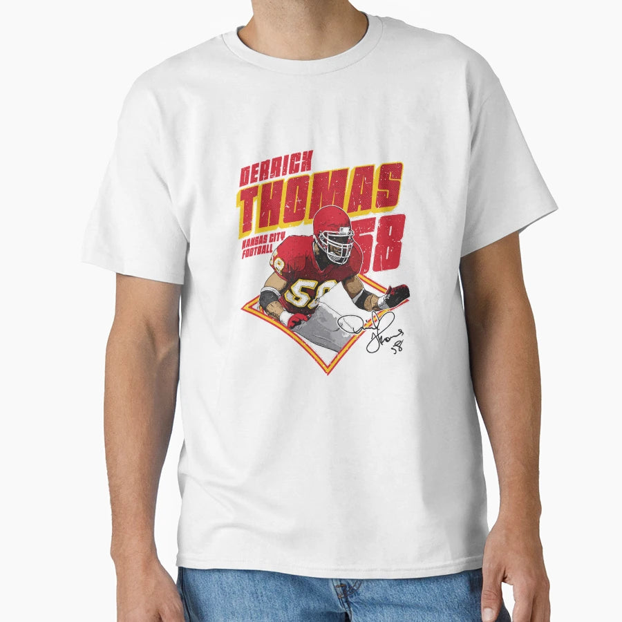 Derrick Thomas Kansas City Diamond T-Shirt - Custom Art Print Men Women - T-Shirt, Sweatshirt, Hoodie