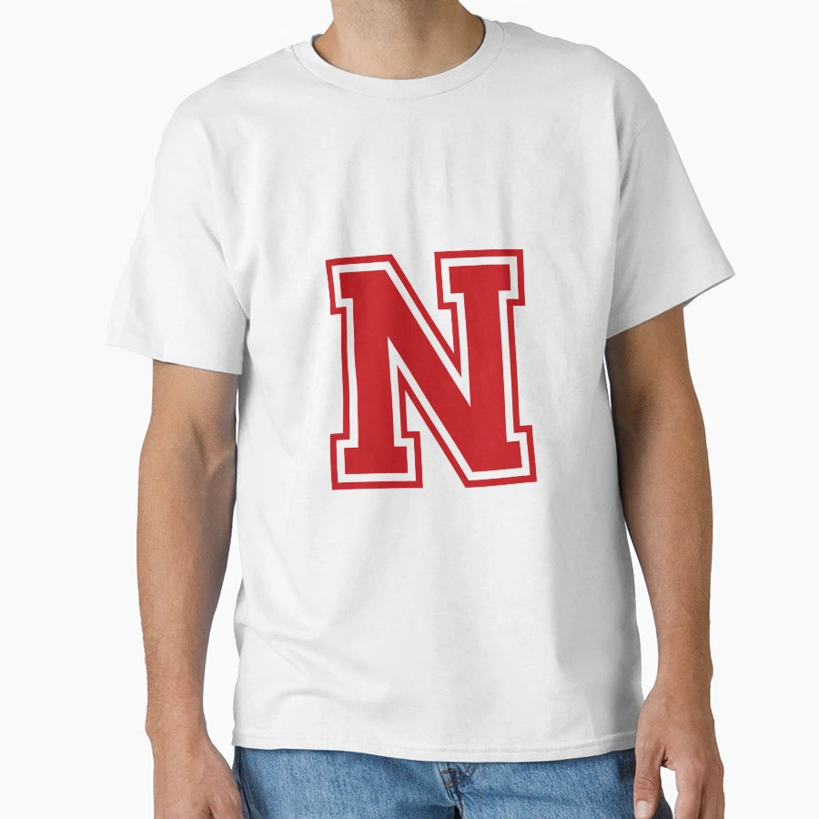 Crimson White College Font Alphabet T-Shirt - Novelty Apparel Men Women - T-Shirt, Sweatshirt, Hoodie