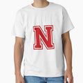 Crimson White College Font Alphabet T-Shirt - Novelty Apparel Men Women - T-Shirt, Sweatshirt, Hoodie