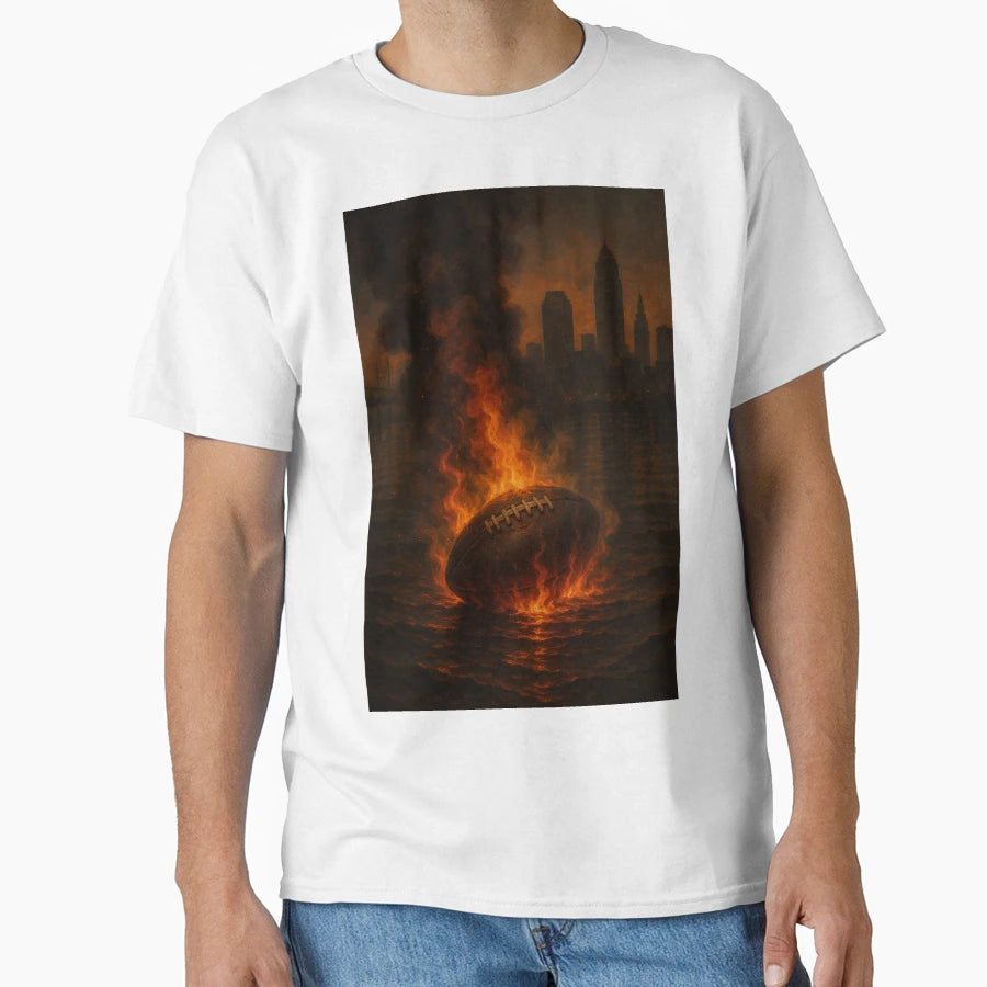 Cleveland Football V4 T-Shirt - Custom Art Print for Adults - T-Shirt, Sweatshirt, Hoodie