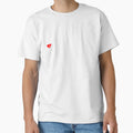 White Red Electrocardiography Ecg Ekg T-Shirt - Custom Art Print Men Women - T-Shirt, Sweatshirt, Hoodie