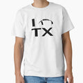 I Football Texas T-Shirt - Streetwear Style for Adults - T-Shirt, Sweatshirt, Hoodie