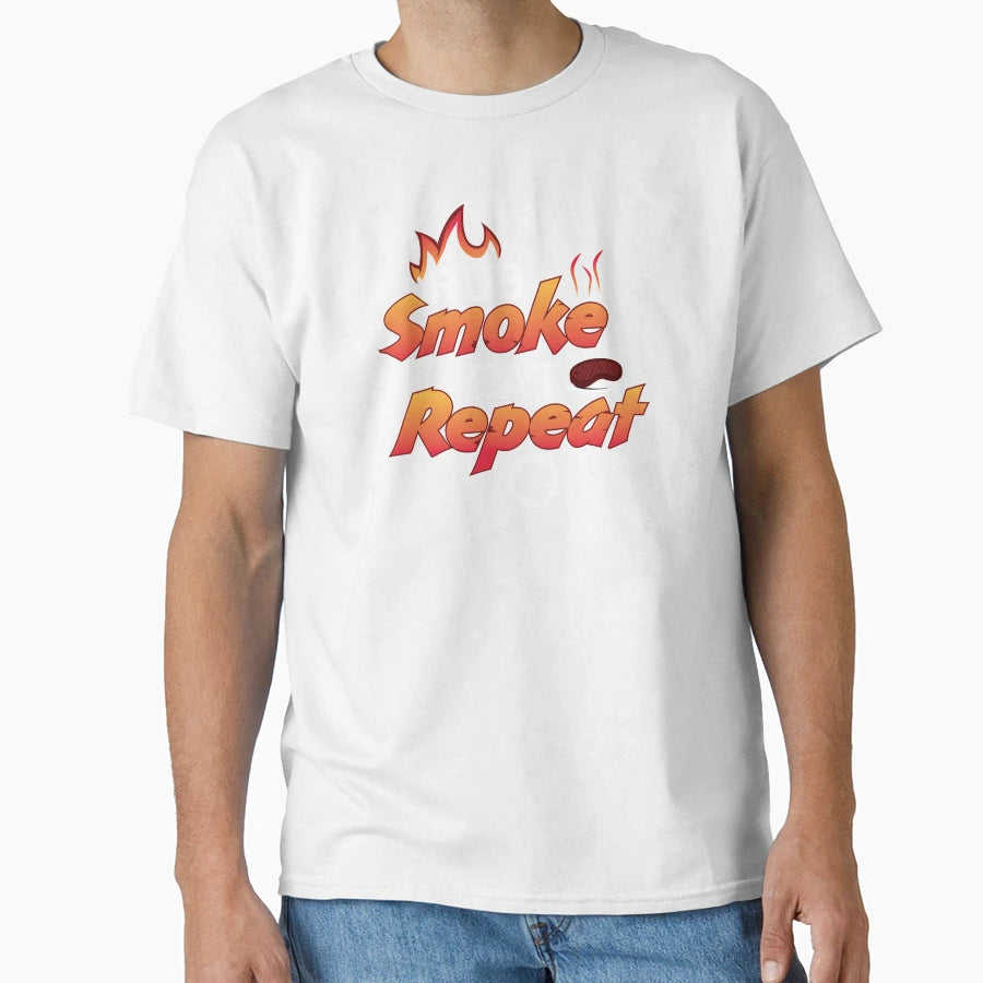 Grill Bbq Rub Smoke Eat Bbq Lover T-Shirt - Streetwear Style Unisex - T-Shirt, Sweatshirt, Hoodie