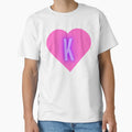 Heart K T-Shirt - Trendy Graphic for Adults - T-Shirt, Sweatshirt, Hoodie