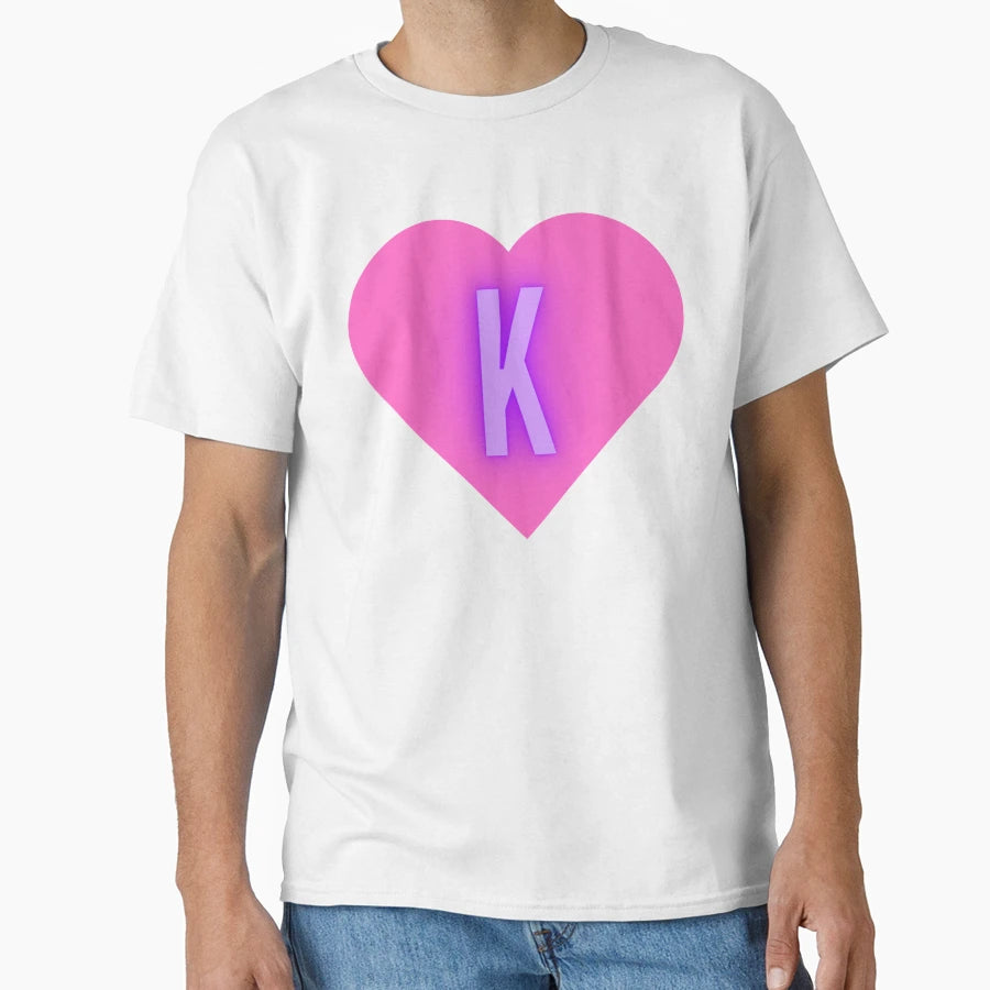 Heart K T-Shirt - Trendy Graphic for Adults - T-Shirt, Sweatshirt, Hoodie