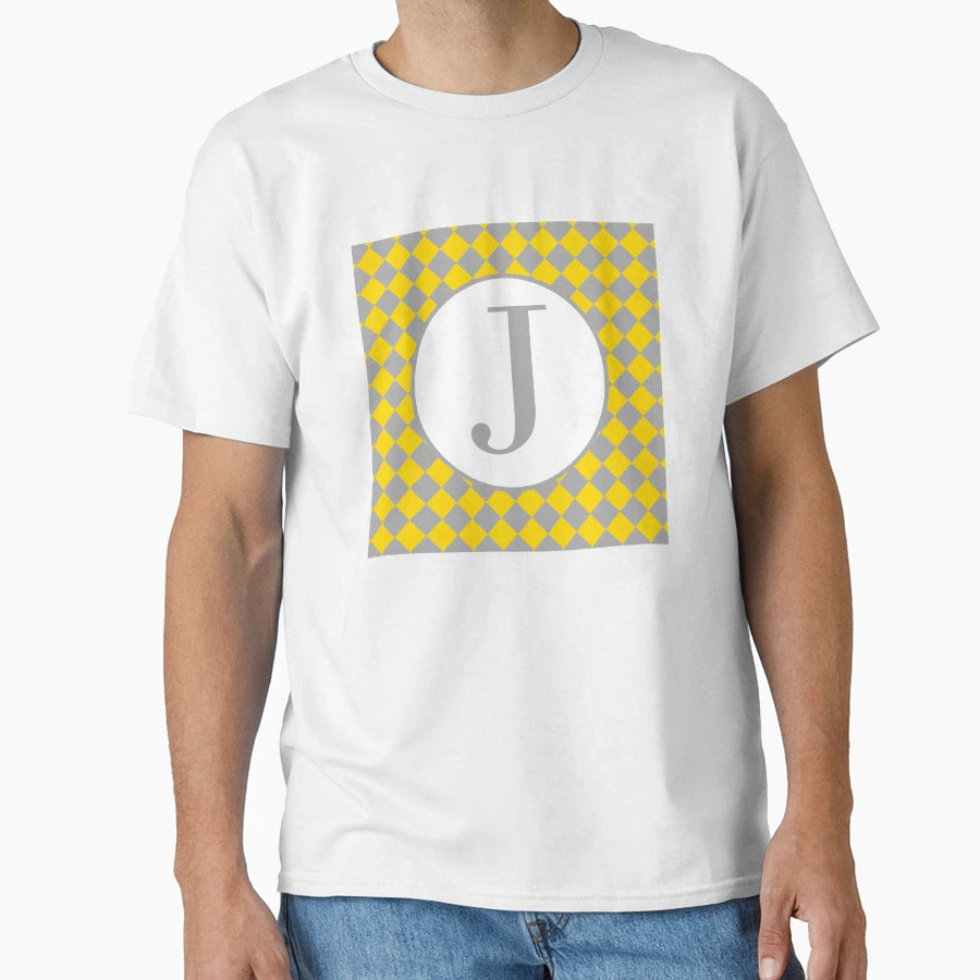 J Checkard T-Shirt - Casual Everyday Wear Unisex - T-Shirt, Sweatshirt, Hoodie