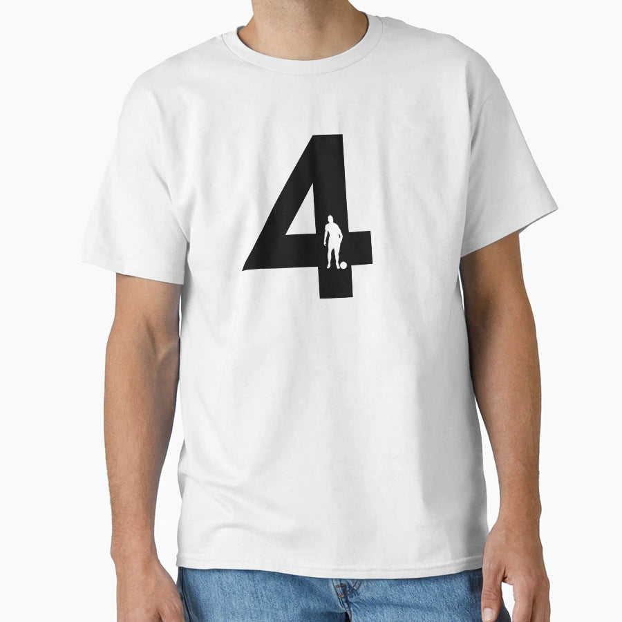Player Number Four 4 T-Shirt - Custom Art Print Unisex - T-Shirt, Sweatshirt, Hoodie