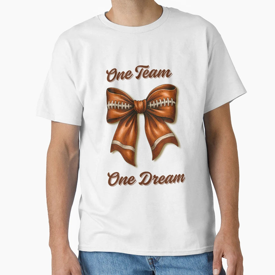 One Team One Dream T-Shirt - Minimalist Print for Adults - T-Shirt, Sweatshirt, Hoodie