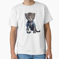 Football Cat T-Shirt - Novelty Apparel Unisex - T-Shirt, Sweatshirt, Hoodie