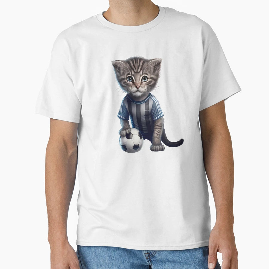 Football Cat T-Shirt - Novelty Apparel Unisex - T-Shirt, Sweatshirt, Hoodie