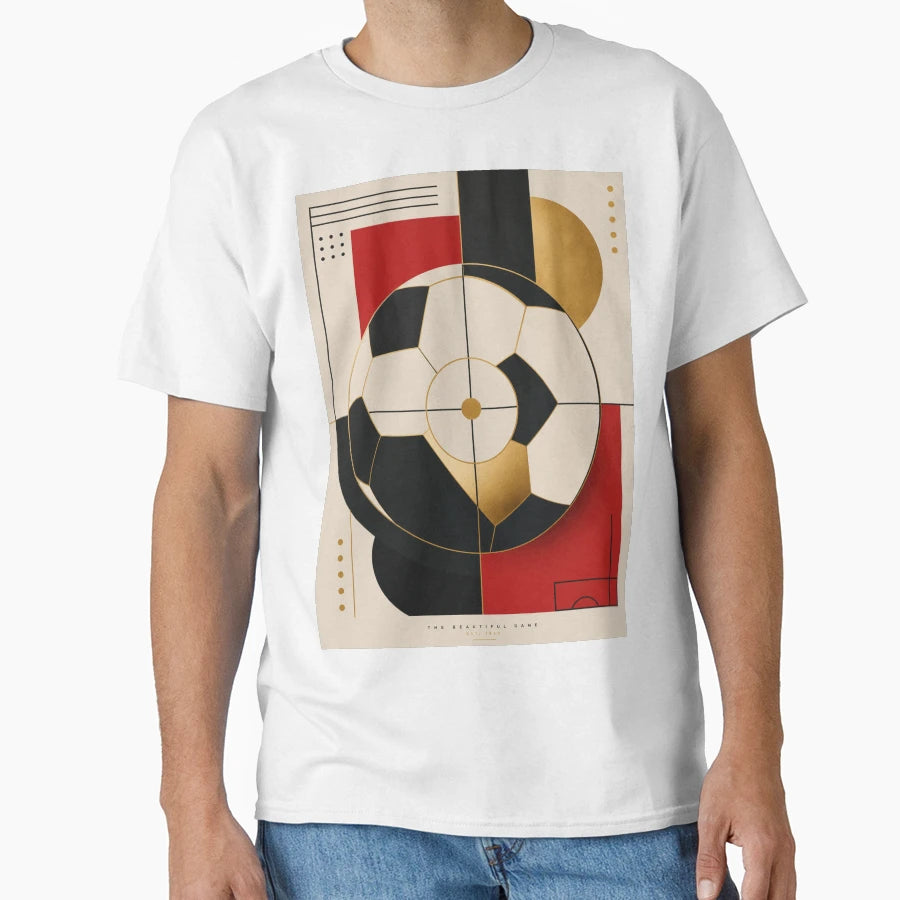 Geometric Soccer Ball T-Shirt - Casual Everyday Wear Men Women - T-Shirt, Sweatshirt, Hoodie