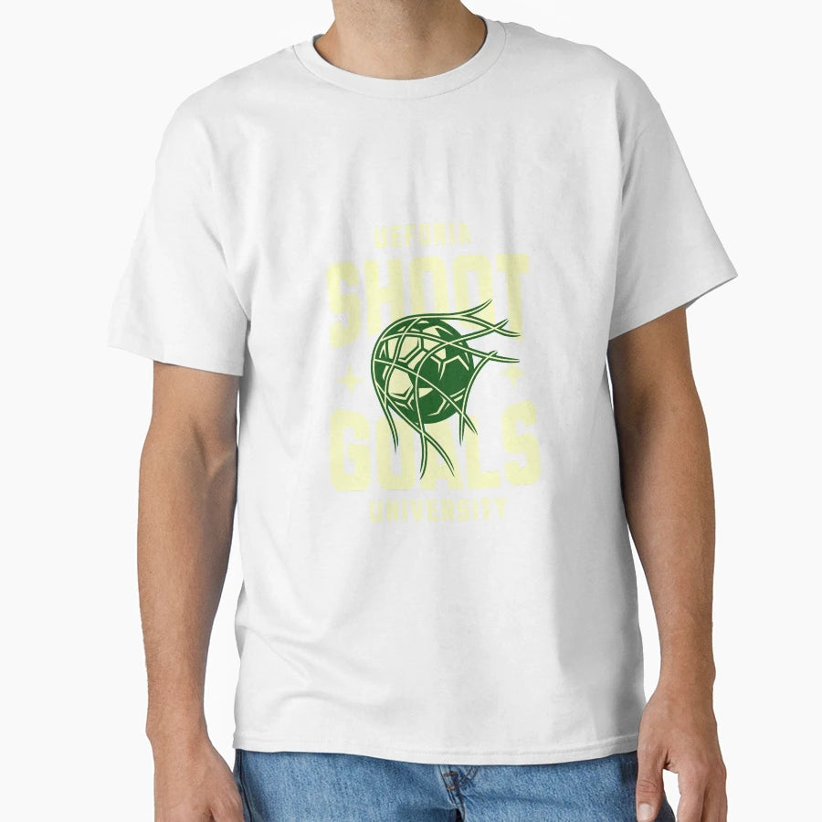 Ueforia Shoot Goals University T-Shirt - Custom Art Print Men Women - T-Shirt, Sweatshirt, Hoodie