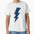 Navy Lightning Bolt T-Shirt - Unique Graphic Unisex - T-Shirt, Sweatshirt, Hoodie