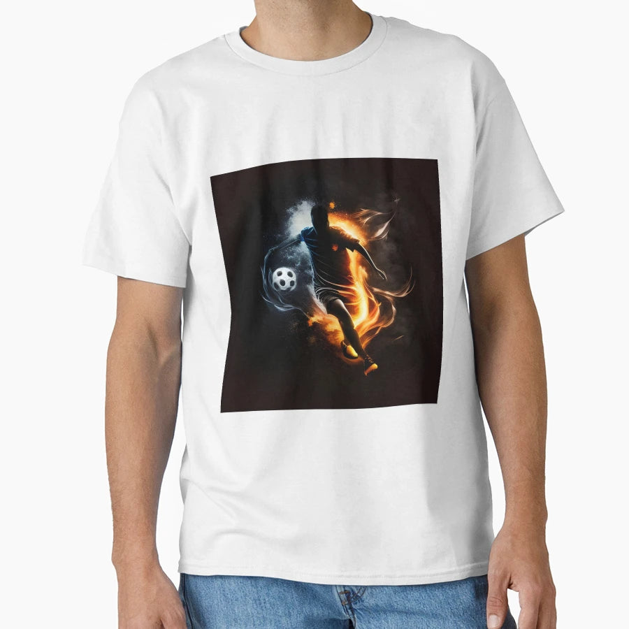 Soccer Player Sticers T-Shirt - Custom Art Print Unisex - T-Shirt, Sweatshirt, Hoodie