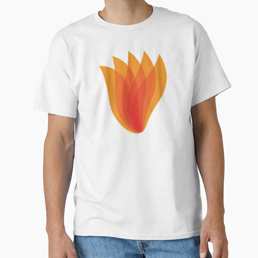 Flame T-Shirt - Minimalist Print Men Women - T-Shirt, Sweatshirt, Hoodie