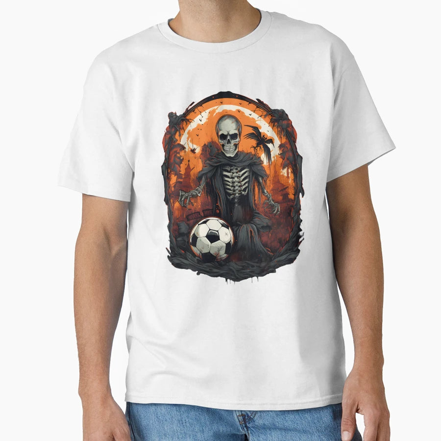 Skeleton Football Soccer T-Shirt - Casual Everyday Wear for Adults - T-Shirt, Sweatshirt, Hoodie