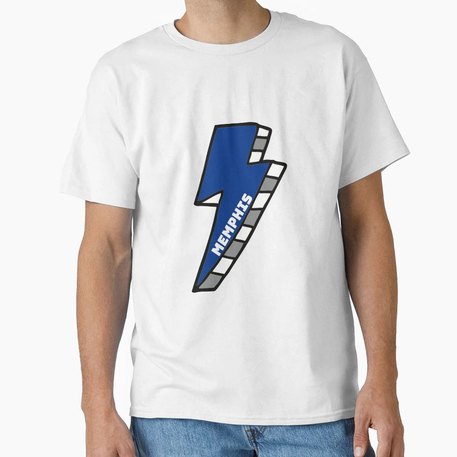 University Memphis Lightning Bolt T-Shirt - Custom Art Print Men Women - T-Shirt, Sweatshirt, Hoodie