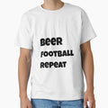 Beer Football Repeat T-Shirt - Streetwear Style for Adults - T-Shirt, Sweatshirt, Hoodie