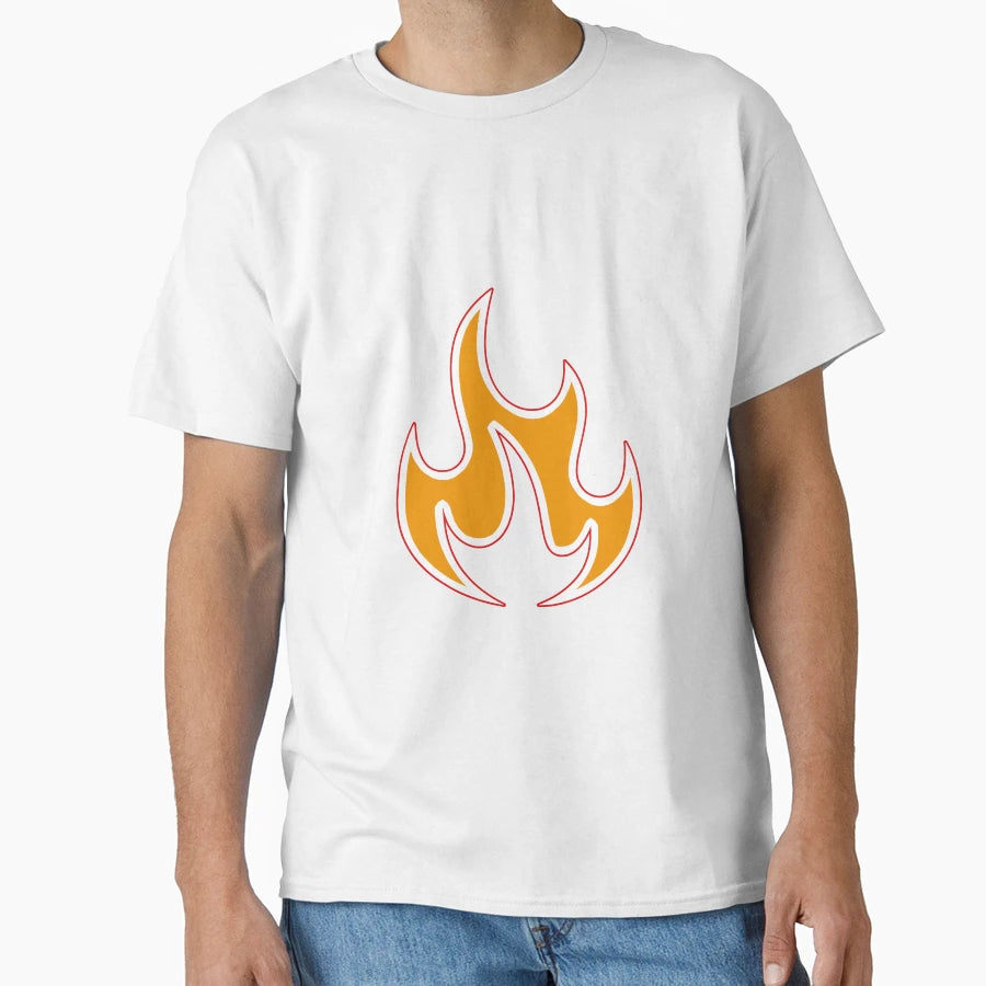 Fire Orange T-Shirt - Custom Art Print for Adults - T-Shirt, Sweatshirt, Hoodie