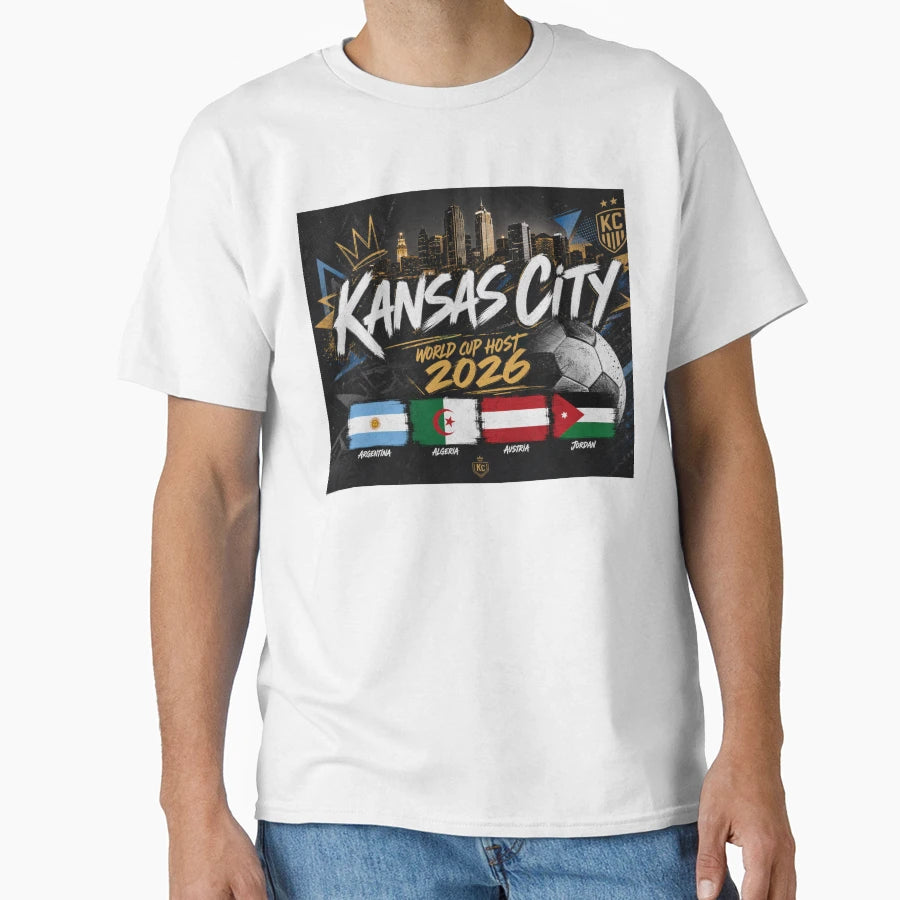 Kansas City World Cup Host 2026 T-Shirt - Aesthetic Graphic for Adults - T-Shirt, Sweatshirt, Hoodie