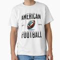 American Football Usa Sports Patriotic T-Shirt - Custom Art Print Unisex - T-Shirt, Sweatshirt, Hoodie