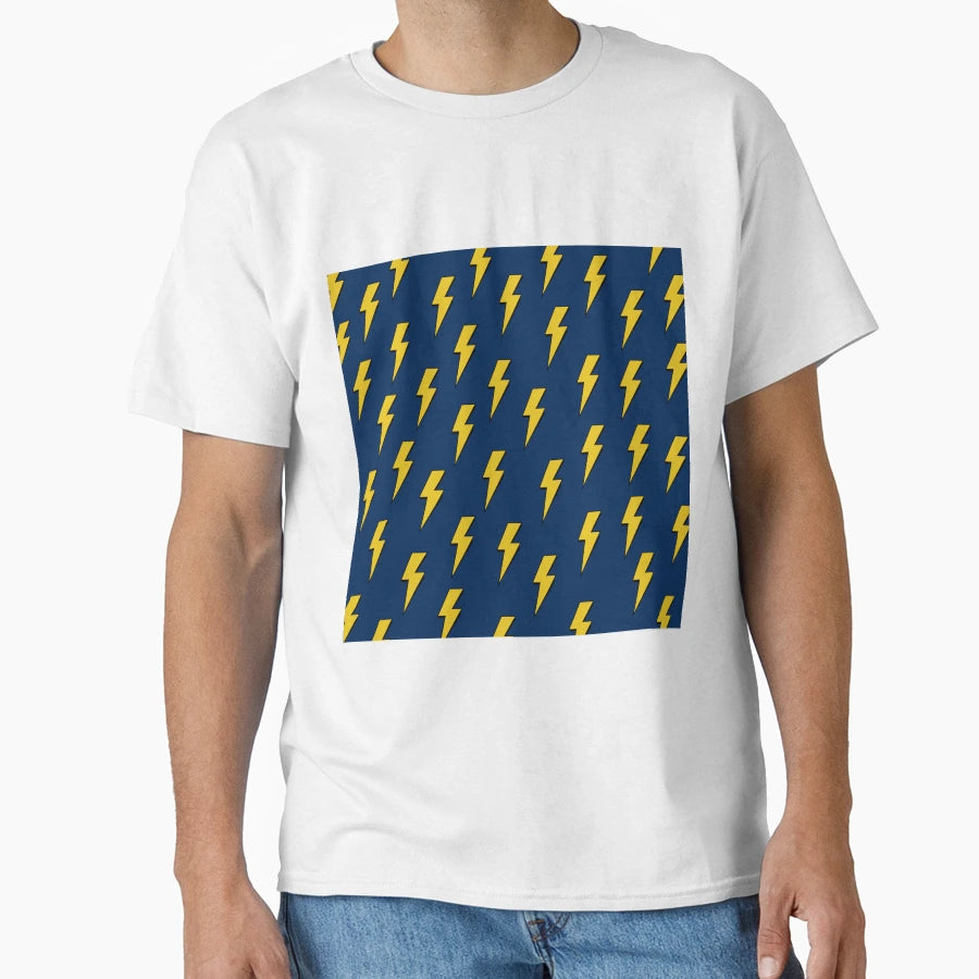 Yellow Lighting Pattern T-Shirt - Graphic Print Men Women - T-Shirt, Sweatshirt, Hoodie