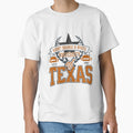 Burnt Orange White Texas T-Shirt - Casual Everyday Wear for Adults - T-Shirt, Sweatshirt, Hoodie