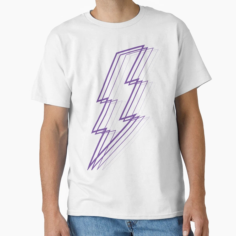 Purple Lightning T-Shirt - Casual Everyday Wear Unisex - T-Shirt, Sweatshirt, Hoodie