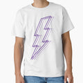 Purple Lightning T-Shirt - Casual Everyday Wear Unisex - T-Shirt, Sweatshirt, Hoodie