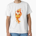 Soccer Foot Ball Set Fire T-Shirt - Graphic Print Men Women - T-Shirt, Sweatshirt, Hoodie