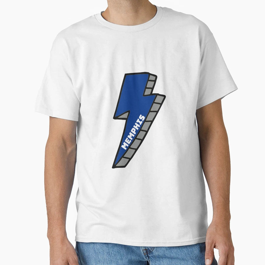University Memphis Lightning Bolt T-Shirt - Aesthetic Graphic for Adults - T-Shirt, Sweatshirt, Hoodie