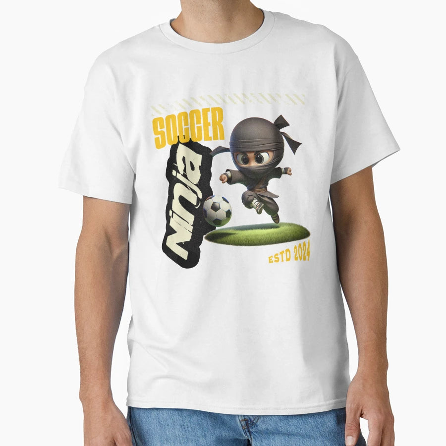 Soccer Ninja Kwaii Little Soccer T-Shirt - Fun Novelty Design Men Women - T-Shirt, Sweatshirt, Hoodie
