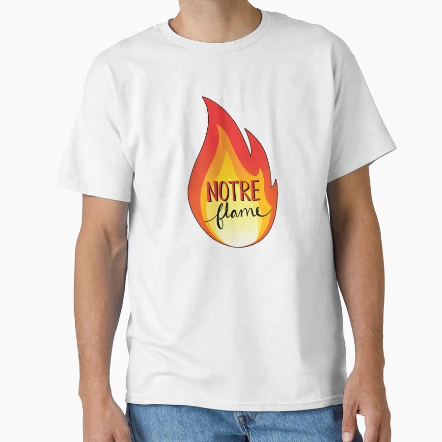 Notre Flame T-Shirt - Custom Art Print Men Women - T-Shirt, Sweatshirt, Hoodie