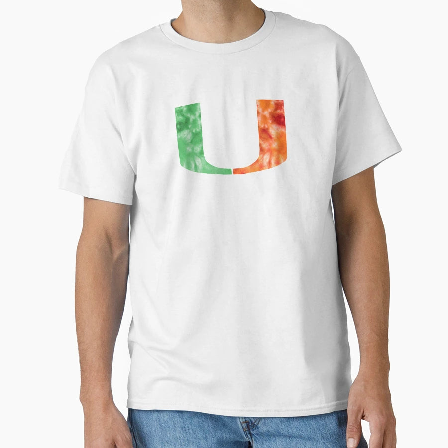 University Miami Tie Dyed T-Shirt - Aesthetic Graphic for Adults - T-Shirt, Sweatshirt, Hoodie