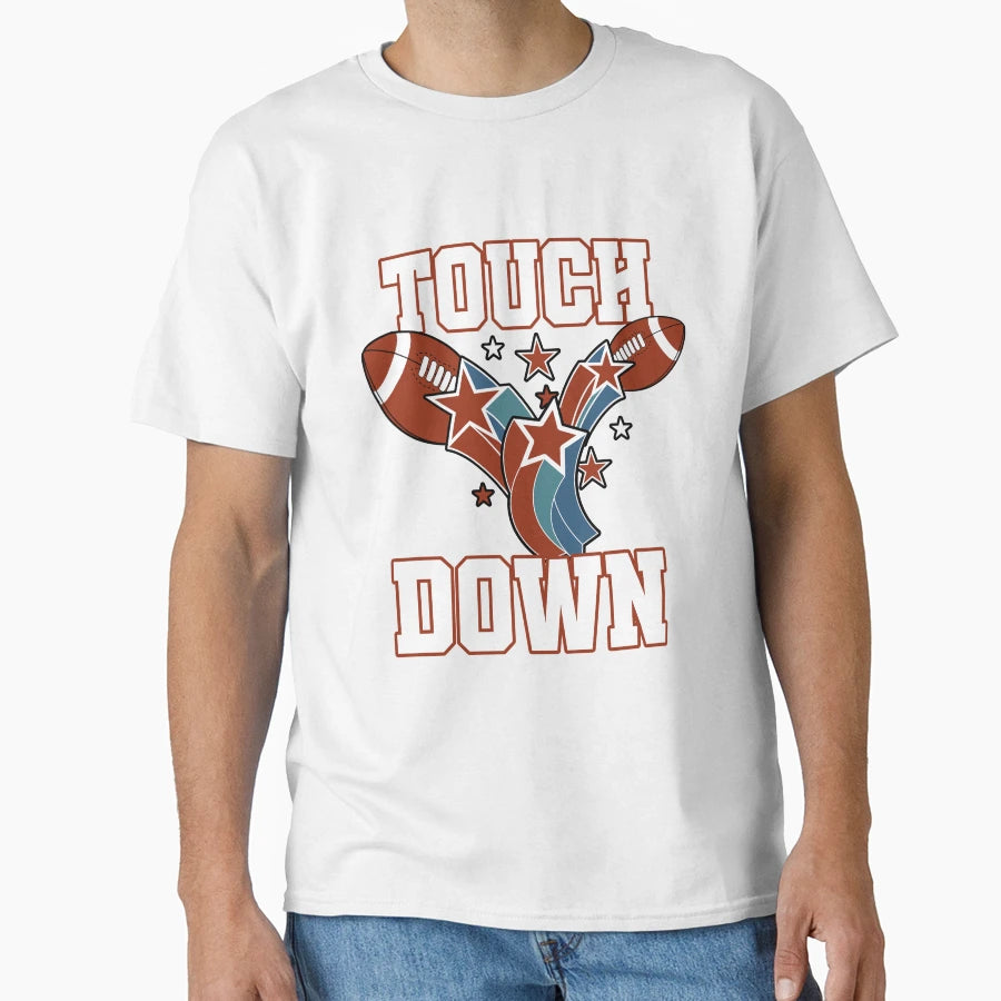 Touch Down Football T-Shirt - Fun Novelty Design for Adults - T-Shirt, Sweatshirt, Hoodie