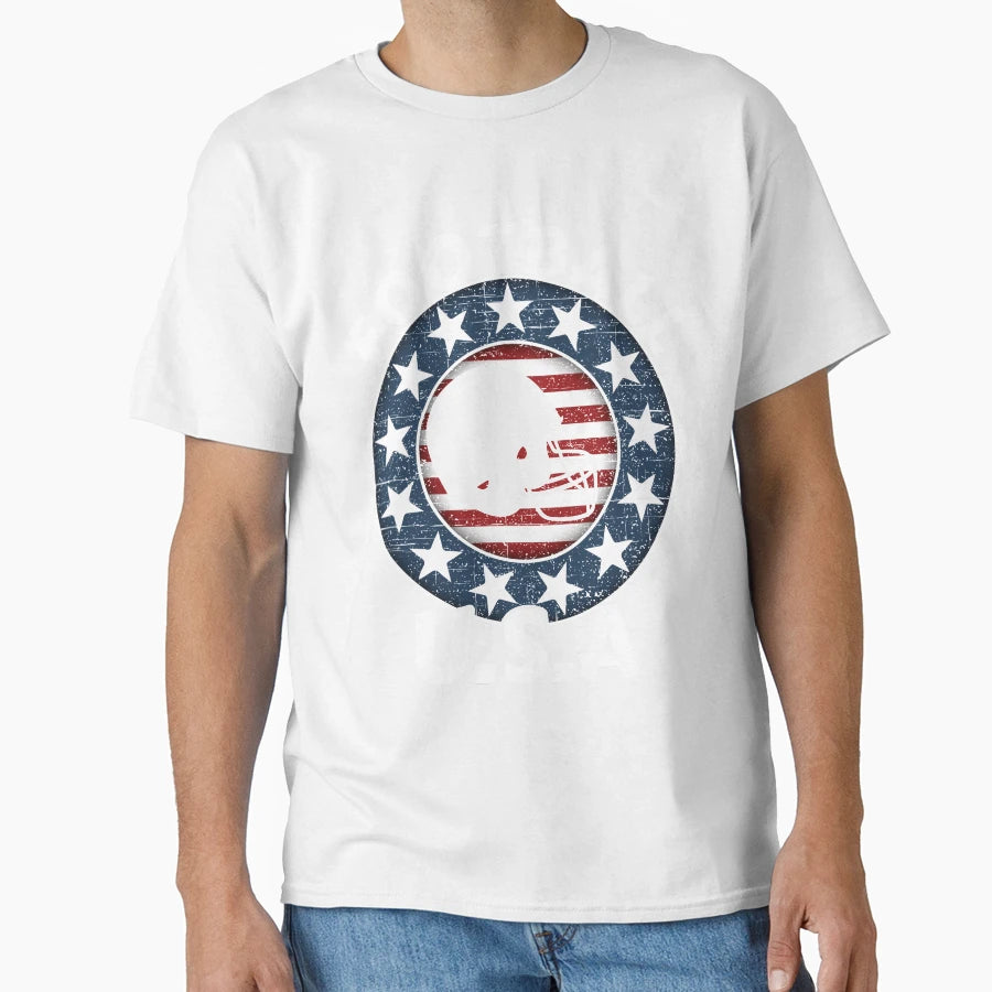 Usa Flag July 4Th Football Patriotic T-Shirt - Fun Novelty Design Men Women - T-Shirt, Sweatshirt, Hoodie