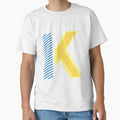 Yellow And Blue K Kappa T-Shirt - Streetwear Style for Adults - T-Shirt, Sweatshirt, Hoodie