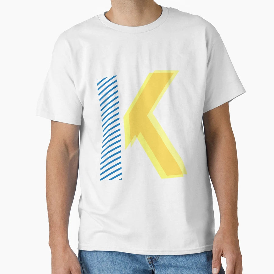 Yellow And Blue K Kappa T-Shirt - Streetwear Style for Adults - T-Shirt, Sweatshirt, Hoodie