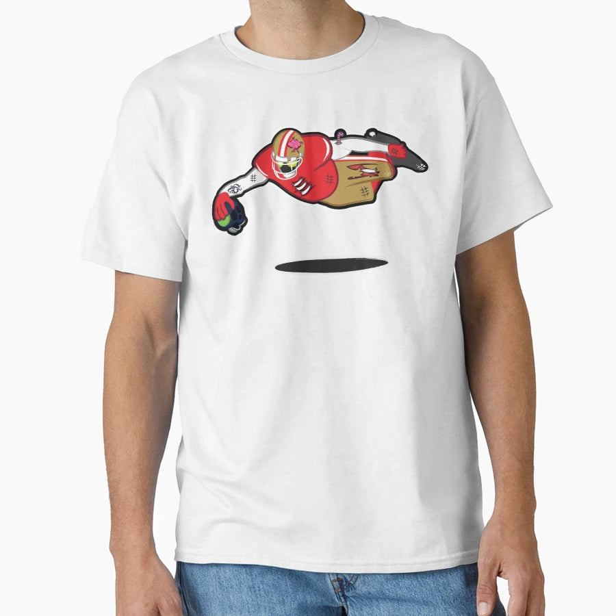 Zombie Football Player San T-Shirt - Fun Novelty Design for Adults - T-Shirt, Sweatshirt, Hoodie