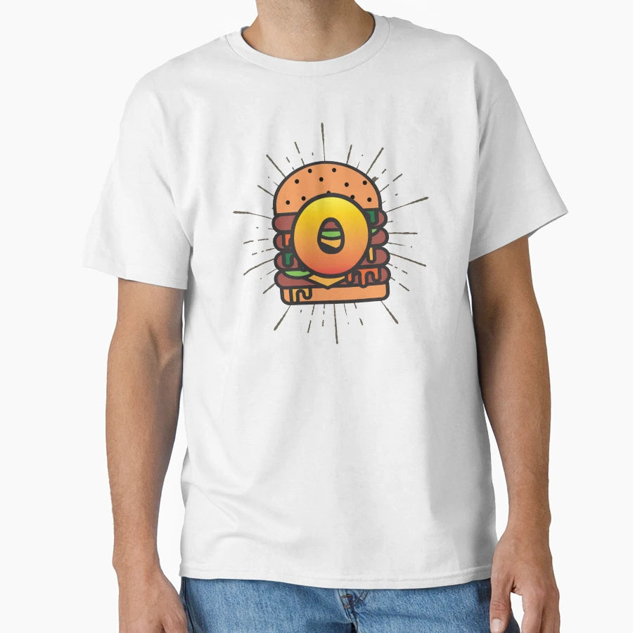 Monogram O Juicy Cheeseburger T-Shirt - Unique Graphic for Adults - T-Shirt, Sweatshirt, Hoodie