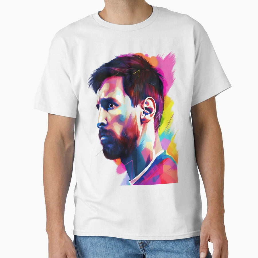 Goat Messi Illustration T-Shirt - Custom Art Print Men Women - T-Shirt, Sweatshirt, Hoodie